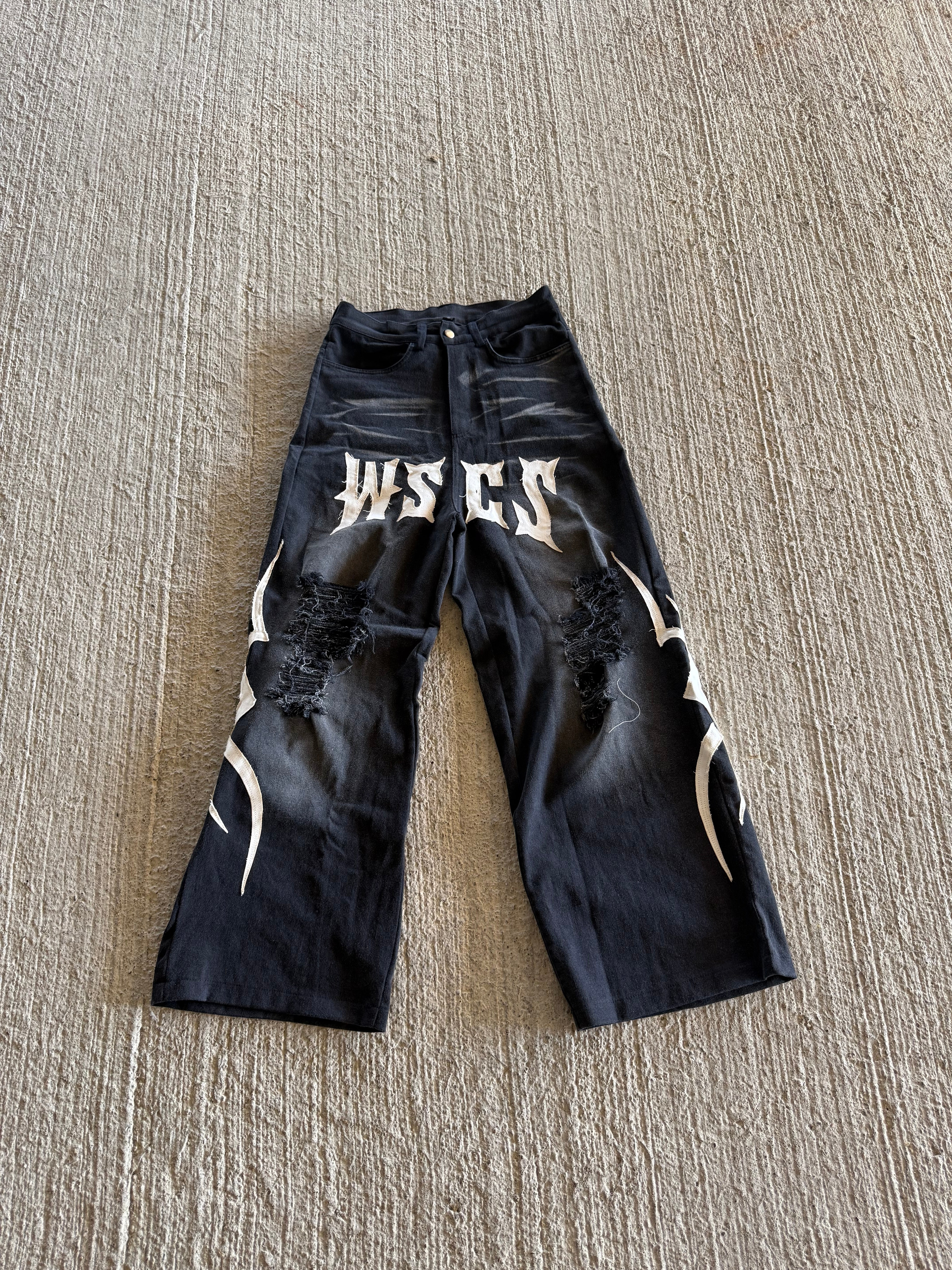 WSCS “Baggy Distress Patch” Jeans