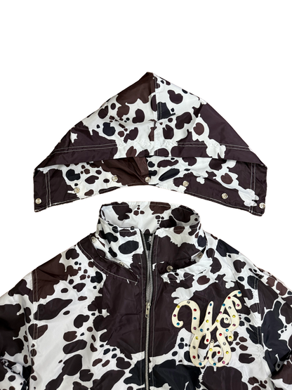 WSCS “Cow Print Convertible” SweatSuit White